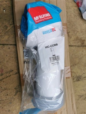 McAlpine WC-CON8 90° längenverstellbarer Pfannenverbinder 4''/110mm