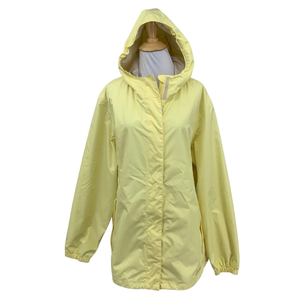 Manteau de pluie solide pour femme - FUNMOON - Veste à capuche imperméable extérieure - Vert