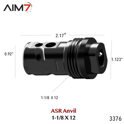 AIM7 ANVIL BRAVO Muzzle Brake 1/2x28 Threads 1-1/8x12(1pcs) | eBay