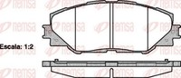 Remsa 1234.00 Bremsbelagsatz, Scheibenbremse FüR Toyota