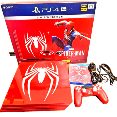 PS4 Sony PlayStation 4 Pro 1TB Marvel Spider-Man Limited Edition