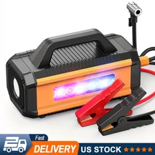 S ZEVZO Car Jump Starter with Air Compressor, 3500A 37000mAh Car Battery Booster