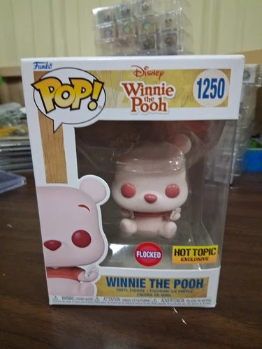 Funko Pop! Vinyl: Disney -Winnie The Pooh (Flocked) -Hot Topic (Exclusive) #1250