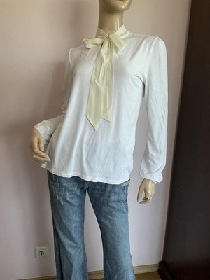 Women Hallhuber shirt white viscose 40/L/48