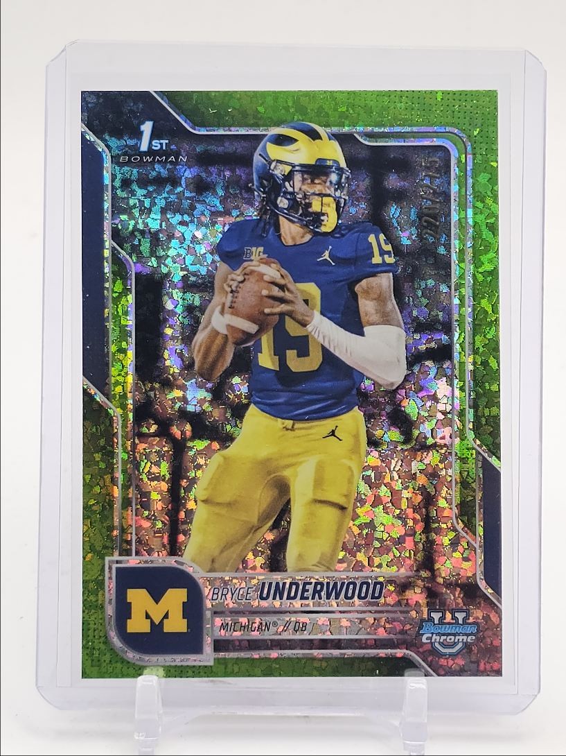 BRYCE UNDERWOOD 2025 BOWMAN U CHROME 1ST LIME GREEN MINI DIAMOND /275 Q3599