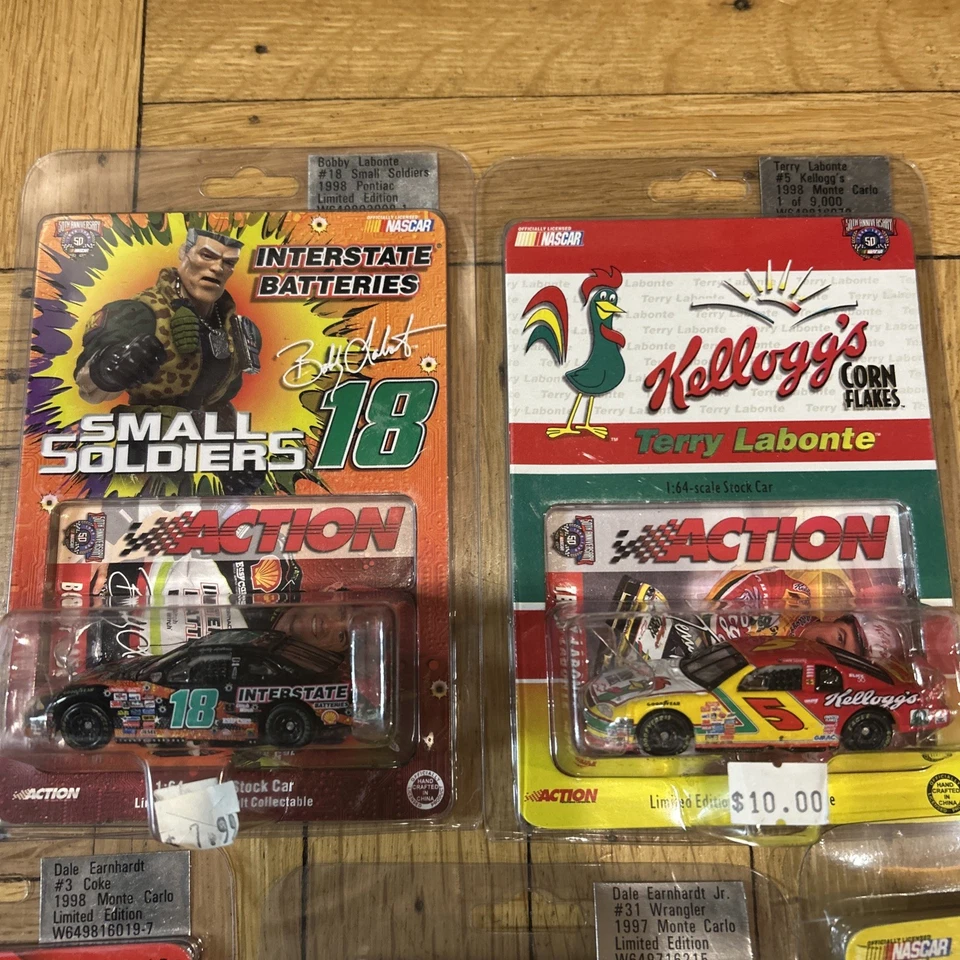 Lot of 12 Action 1:64 Earnhardt Waltrip Irvan Gordon Diecast Nascar Limited Ed!! - Image 2 of 4