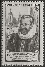 N° 754**  JOURNEE DU TIMBRE 1946