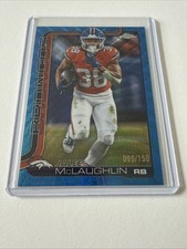 2025 Topps Chrome Jaleel McLaughlin #90 Blue 90/150 Denver Broncos Color Match