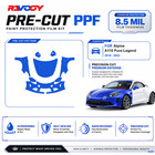 Kit soutien gorge transparent Precut PPF pour Alpine A110 Pure-Legend 2018-2023