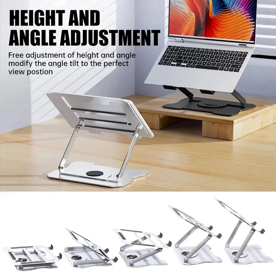 Upgraded 360° Rotating Laptop Stand Foldable Laptop Stand - Image 2 of 4
