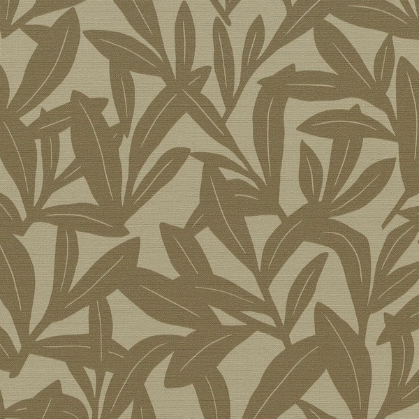 Vliestapete 1052124 Olive Beige BäUme BläTter La Terrasse Erismann-image