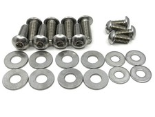 67-72 Chevy C10 Truck Tailgate Hinge Latch Button Head Bolt Kit - Stainless 67-72 Chevy C10 Truck Tailgate Hinge Latch Button Head Bolt Kit - Stainless
