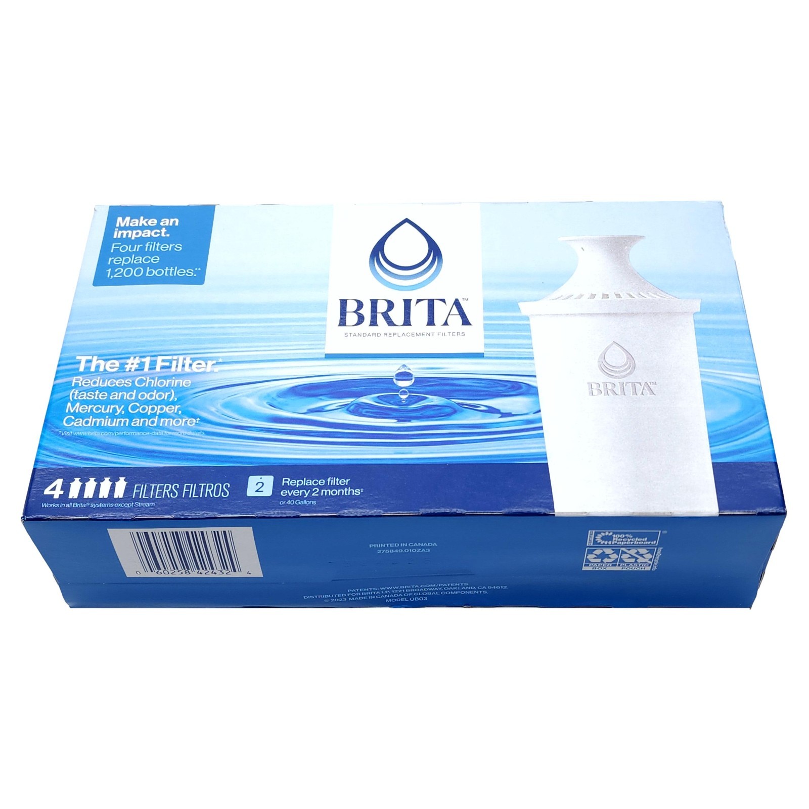 (Lot of 12) Brita Standard Replacement Water Filters OB03 New Sealed Genuine