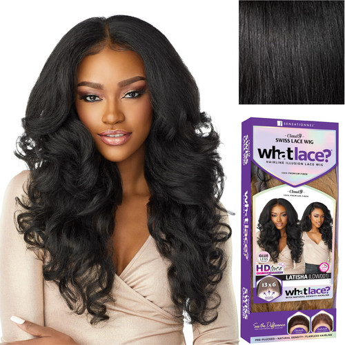 What lace 13x6 Wigs - latisha lacefrontal hand tied glueless synthetic with n...