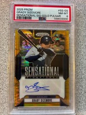 2025 Panini Prizm GRADY SIZEMORE Sensational Signatures GOLD PULSAR /10 Auto