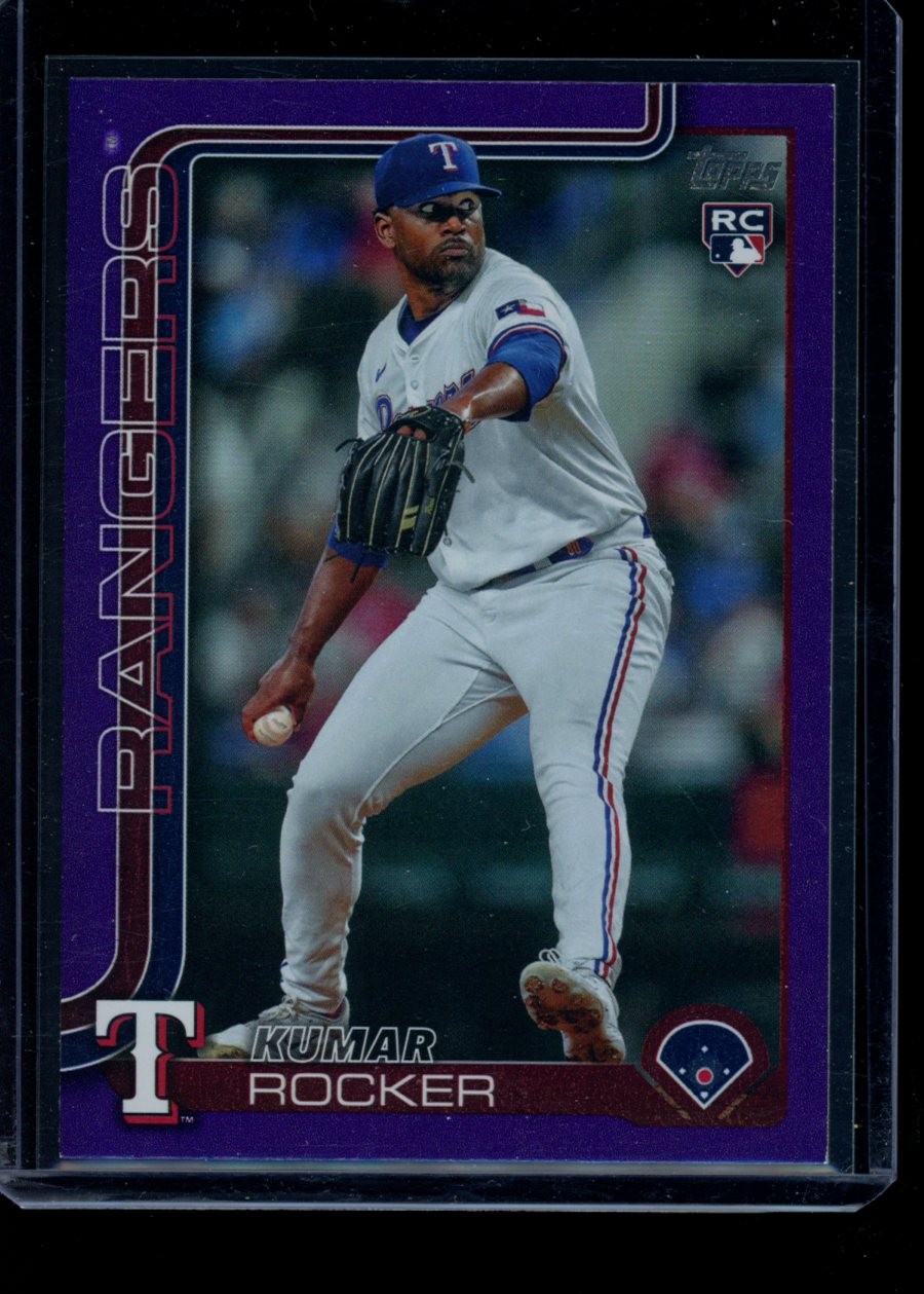 2025 Topps Series 2 #408 Kumar Rocker Purple Holo Foil #/250