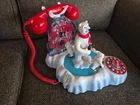 Vintage Coca-Cola Animated Polar Bear Phone - Lights Up With Sound