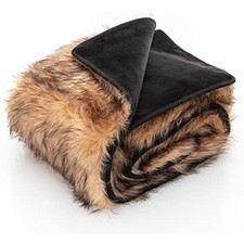 Waterproof Faux Fur Dog Blanket - Waterproof Dog Blanket for Bed, Couc