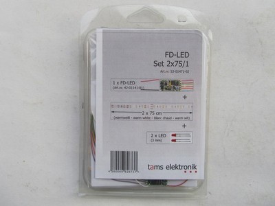 TAMS Elektronik - FD-LED SET -2x LED Streifen je 75 cm Wageninnenbeleuchtung