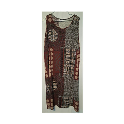 Zanzea 4XL Cotton Patchwork Dress Sleeveless Boho Casual Loose Shift Plus Size 