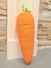 At Home Large 17in Paper Mache Carrot Seasonal Decor Orange Green Easter/Spring