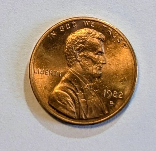 Photo of a 1982-D Lincoln Memorial Cent from an eBay listing that sold on Jul 17, 2026