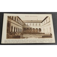 Cartolina Milano - Castello Sforzesco - Corte Ducale e Portico Detto "Sala Apert