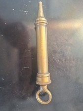 Vintage Brass Oil/grease Syringe Type Lubricator In Good Used Condition.