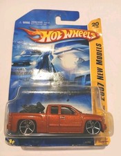 2007 Hot Wheels New Models #20 Chevy Silverado Orange 20 Of 36