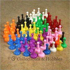NEW Set of 90 Board Game Pawns Playing Pieces 9 Colors