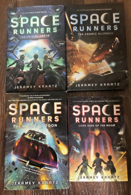 Complete Set Series - Lot of 4 Space Runners books by Jeramey Kraatz 3HB,1 PB