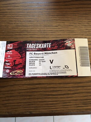 Collectors ticket RB Leipzig-FC Bayern Munich 14.09.2019