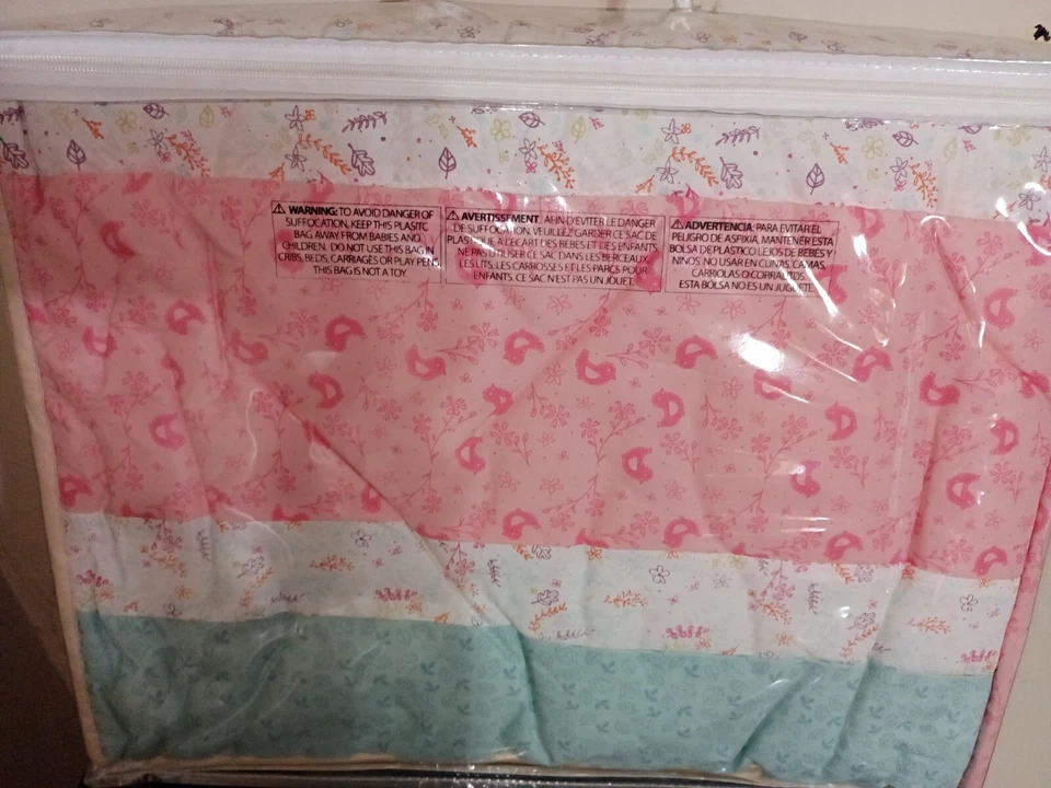 Trend Lab Wild Flower 3 Piece Crib Set Bedding Animal Nature Woods  - Image 2 of 4