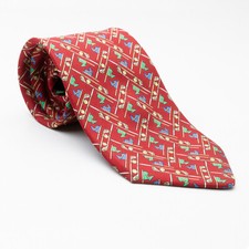 Brooks Brothers Makers Golf Men's Silk Necktie USA Made Inner Label Missing
