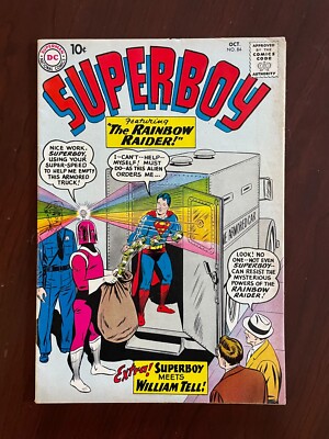 Superboy #84 (DC Comics 1960) Silver Age Rainbow Raider Curt Swan 6.0 FN