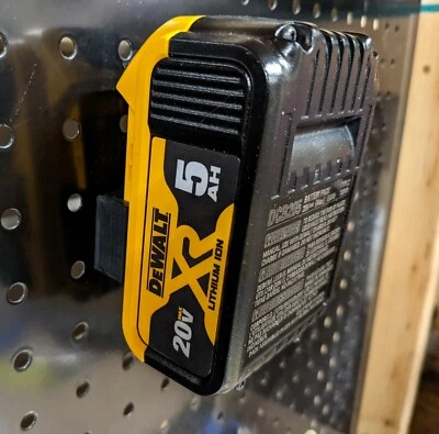 Tool Storage - Pegboard Mounted Dewalt 20v Battery Holder
