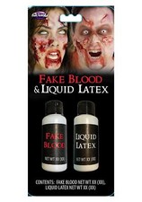 1oz Fake Blood  Liquid Latex Duo Set Halloween Makeup