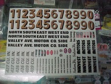 1/24 slotcar 1/24 scale Vintage Dan Gurney Harvest motors slot car DECALS