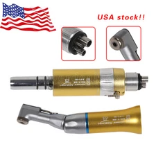 Dental Low Speed Contra Angle Handpiece /Air Motor 4-Hole E-type Gold Fit NSK SA