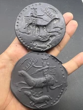 Antique Quality Old Sassanian Antiquité King On Ride Position Intaglio Stamp