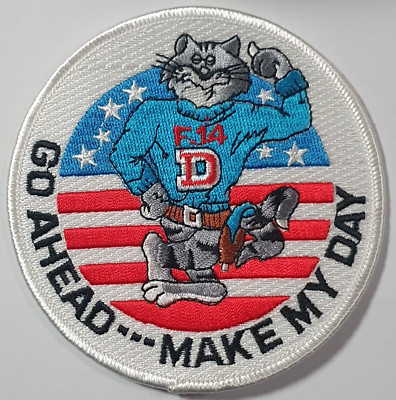 US Navy. USN F-14 Tomcat Stoff Abzeichen Patch. Make my Day