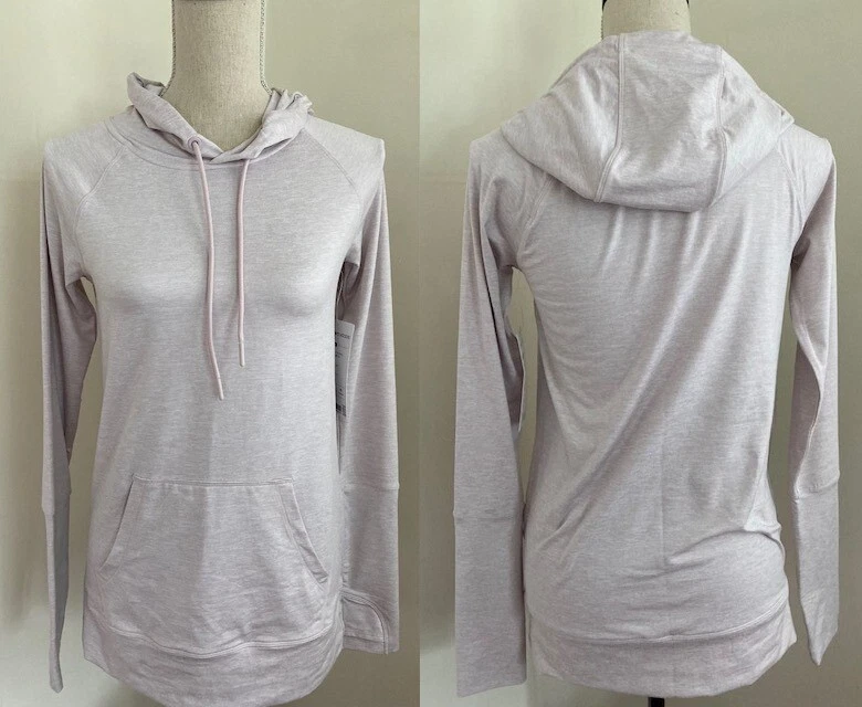 Athleta XXS Uptempo Hoodie Lightweight Top Soft Lilac Thumbholes Kanga Pocket
Opens in a new window
