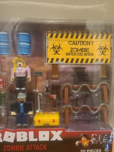 20 Piece Set Roblox Zombie Attack Large Playset Age 6+ Jazwares New in Box - Picture 4 of 9