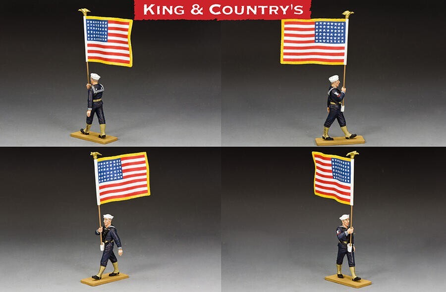King and Country USN030 U.S. Navy Stars Stripes pour compléter diorama USN