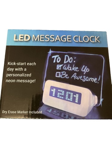 Fantazein Programmable Message Clock Floating LED Time Date Sign