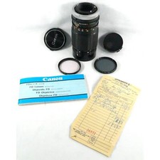 Vintage Canon 1982 FD 200 MM F4 SSC Prime Lens Excellent