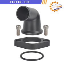 15 Swivel Black Water Neck Thermostat Housing For Sbc Bbc Chevy 350 400 396 454