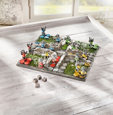 Jeu De Société "Mensch ärgere Dich Nicht" Version Dragons - Mini Figurines - Neuf, Idéal Collection/décoration