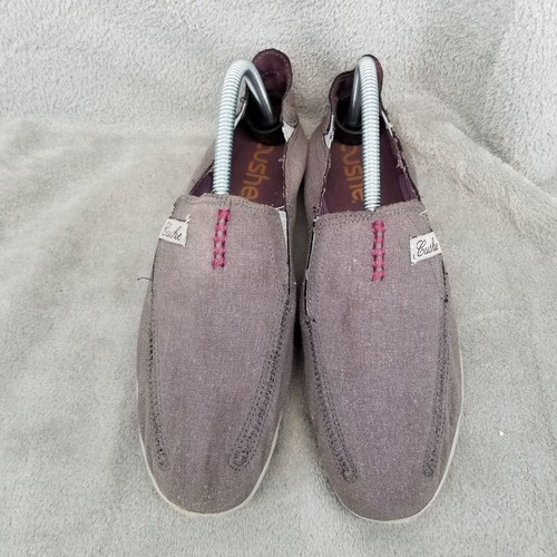 Cushe Shoes Womens 9 Gray Metallic Canvas Slip On Convertible Crashback Sneakers - Picture 6 of 14