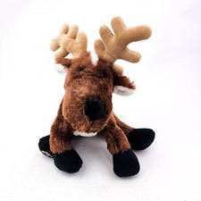 Ganz Webkinz Reindeer Plush Brown HM137 Christmas Stuffed Animal No Code